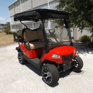 Red 2024 HONOR LSV 2+2 G1 Lifted Lithium Golf Cart for Sale